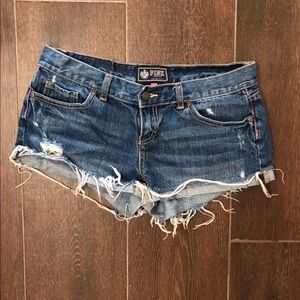 PINK jean shorts